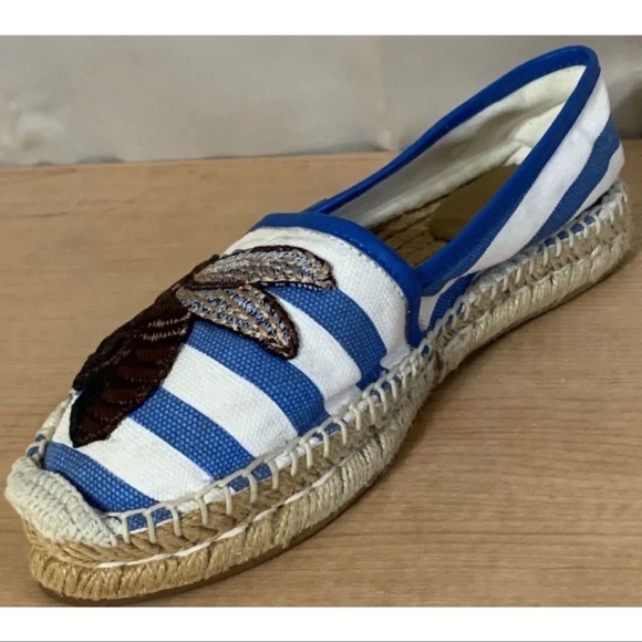 Gucci striped canvas embroidered espadrilles - Picture 6 of 15